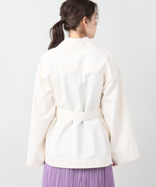 journal standard L'essage（ジャーナルスタンダードレサージュ）の「【Co/コー】COTTON WOOL MILITARY BZ:ミリタリーブルゾン（ミリタリージャケット・レディース・アイボリー・X-SMALL）」の14枚目の写真