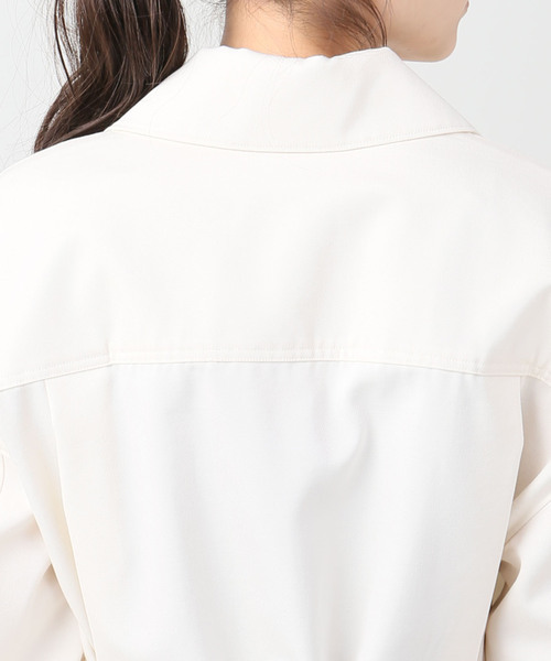 journal standard L'essage（ジャーナルスタンダードレサージュ）の「【Co/コー】COTTON WOOL MILITARY BZ:ミリタリーブルゾン（ミリタリージャケット・レディース・アイボリー・X-SMALL）」の6枚目の写真