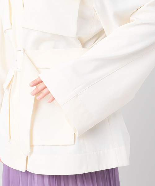 journal standard L'essage（ジャーナルスタンダードレサージュ）の「【Co/コー】COTTON WOOL MILITARY BZ:ミリタリーブルゾン（ミリタリージャケット・レディース・アイボリー・X-SMALL）」の9枚目の写真