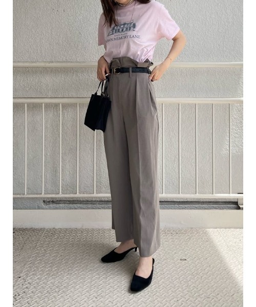 MOUSSY（マウジー）の「DOWN MEMORY LANE Tシャツ（Tシャツ/カットソー・レディース・アイボリー/ライトピンク/ダークネイビー・FREE）」の15枚目の写真