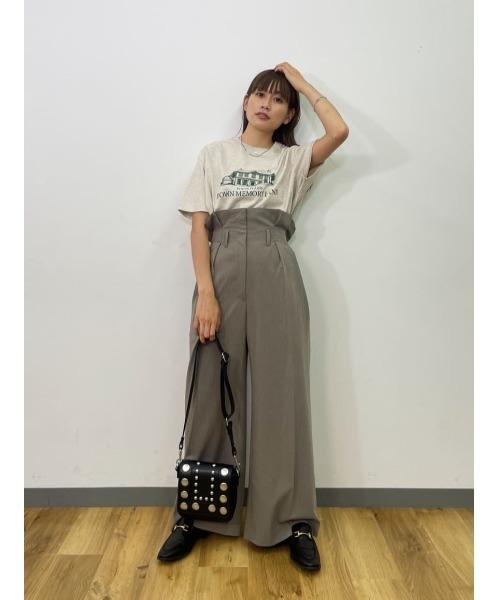 MOUSSY（マウジー）の「DOWN MEMORY LANE Tシャツ（Tシャツ/カットソー・レディース・アイボリー/ライトピンク/ダークネイビー・FREE）」の18枚目の写真