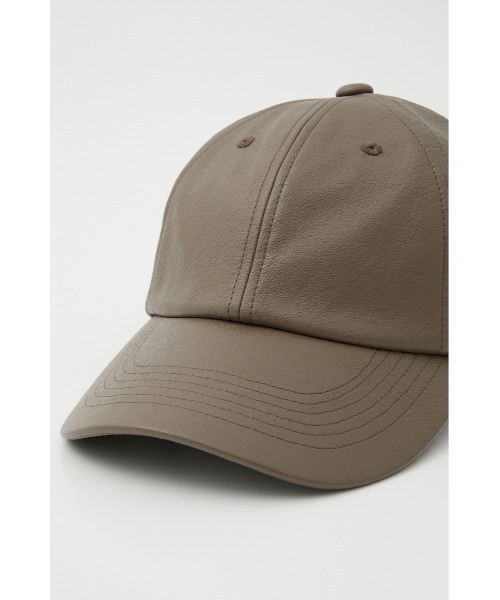 AZUL by moussy(アズールバイマウジー)の「FAUX LEATHER CAP/フェイクレザーキャップ(キャップ・レディース・ブラック/ライトブラウン/アイボリー・FREE)」の20枚目の写真