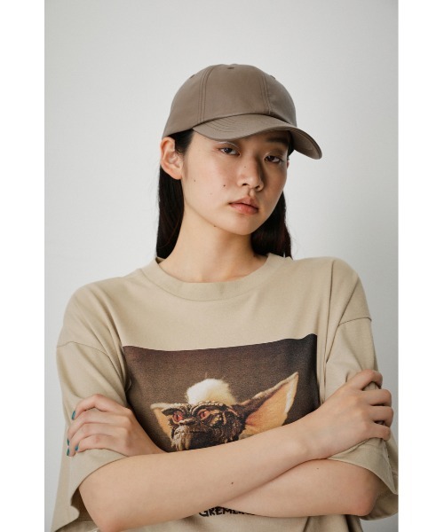 AZUL by moussy(アズールバイマウジー)の「FAUX LEATHER CAP/フェイクレザーキャップ(キャップ・レディース・ブラック/ライトブラウン/アイボリー・FREE)」の9枚目の写真