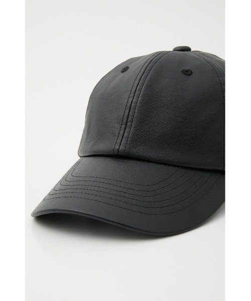 AZUL by moussy(アズールバイマウジー)の「FAUX LEATHER CAP/フェイクレザーキャップ(キャップ・レディース・ブラック/ライトブラウン/アイボリー・FREE)」の19枚目の写真