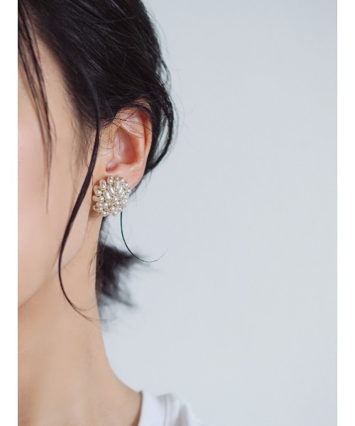 ha | za | ma hazama ハンガーピアス ゴールド×シルバー