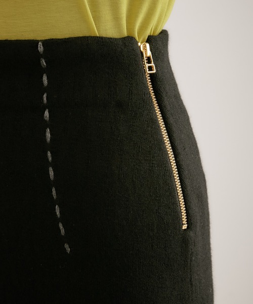 COLLAGE GALLARDAGALANTE（コラージュガリャルダガランテ）の「【OT】ハイウエストニットスカート（スカート・レディース・ブラック/ブラウン・FREE）」の18枚目の写真