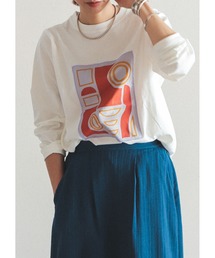 FIL DE FER | 布帛ドッキングPT　クルーネックTEE(Tシャツ/カットソー)
