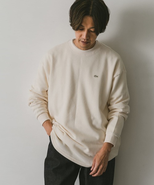 LACOSTE（ラコステ）の「『別注』LACOSTE for DOORS　thick moss stitch L/S（Tシャツ/カットソー・メンズ・グリーン/アイボリー/ネイビー・4/5/3）」の10枚目の写真