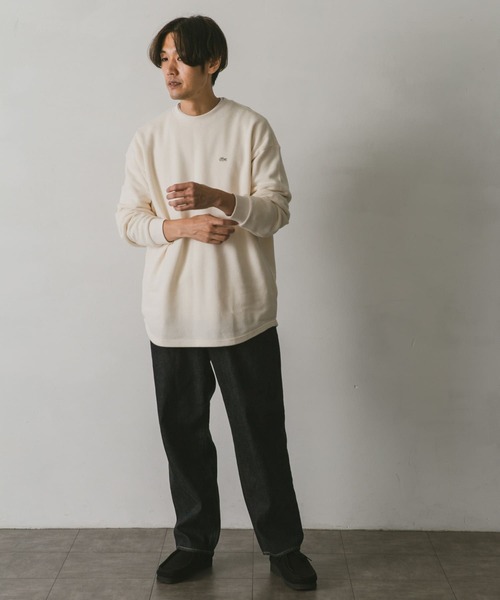 LACOSTE（ラコステ）の「『別注』LACOSTE for DOORS　thick moss stitch L/S（Tシャツ/カットソー・メンズ・グリーン/アイボリー/ネイビー・4/5/3）」の12枚目の写真