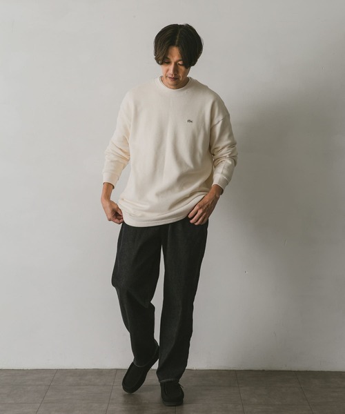 LACOSTE（ラコステ）の「『別注』LACOSTE for DOORS　thick moss stitch L/S（Tシャツ/カットソー・メンズ・グリーン/アイボリー/ネイビー・4/5/3）」の13枚目の写真
