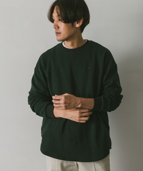 LACOSTE（ラコステ）の「『別注』LACOSTE for DOORS　thick moss stitch L/S（Tシャツ/カットソー・メンズ・グリーン/アイボリー/ネイビー・4/5/3）」の19枚目の写真
