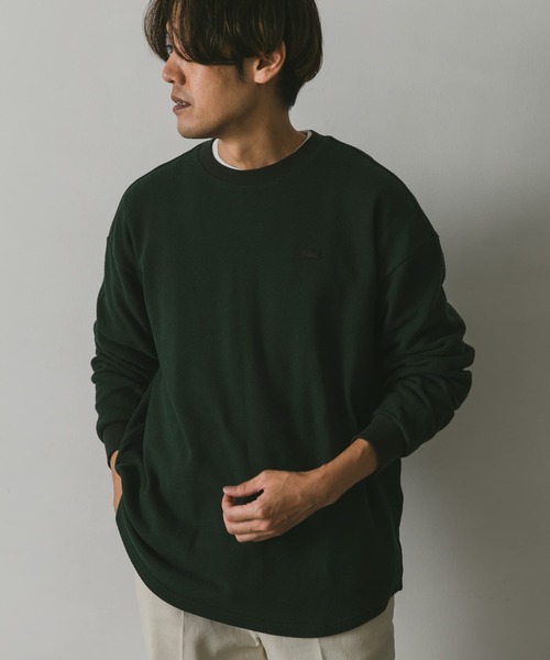 LACOSTE（ラコステ）の「『別注』LACOSTE for DOORS　thick moss stitch L/S（Tシャツ/カットソー・メンズ・グリーン/アイボリー/ネイビー・4/5/3）」の20枚目の写真