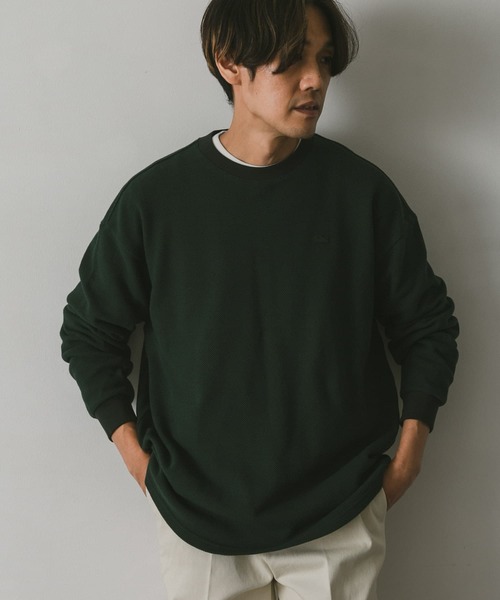 LACOSTE（ラコステ）の「『別注』LACOSTE for DOORS　thick moss stitch L/S（Tシャツ/カットソー・メンズ・グリーン/アイボリー/ネイビー・4/5/3）」の22枚目の写真