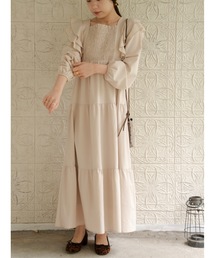 JUMELLE | フロントシャーリングワンピース(ワンピース)