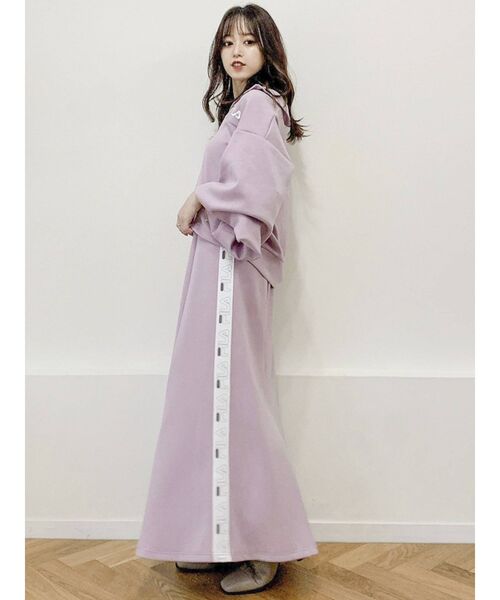 dazzlin（ダズリン）の「FILA×dazzlinコラボ ロゴテープスカート（スカート・レディース・ベージュ/ブラウン/ピンク・FREE）」の11枚目の写真