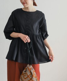 URBAN RESEARCH DOORS | コットンツイル2WAYギャザーブラウス(シャツ/ブラウス)