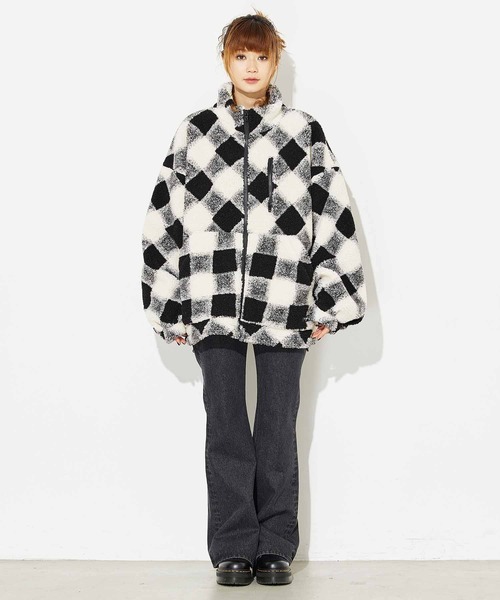 X-girl（エックスガール）の「LOOSE FIT DENIM FLARE PANTS（デニムパンツ・レディース・マルチ/ブラック・S/XS/M）」の7枚目の写真