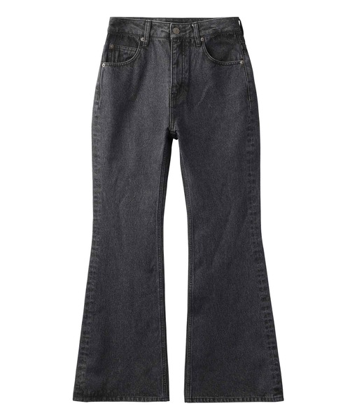 X-girl（エックスガール）の「LOOSE FIT DENIM FLARE PANTS（デニムパンツ・レディース・マルチ/ブラック・S/XS/M）」の12枚目の写真