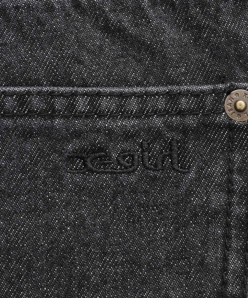 X-girl（エックスガール）の「LOOSE FIT DENIM FLARE PANTS（デニムパンツ・レディース・マルチ/ブラック・S/XS/M）」の20枚目の写真