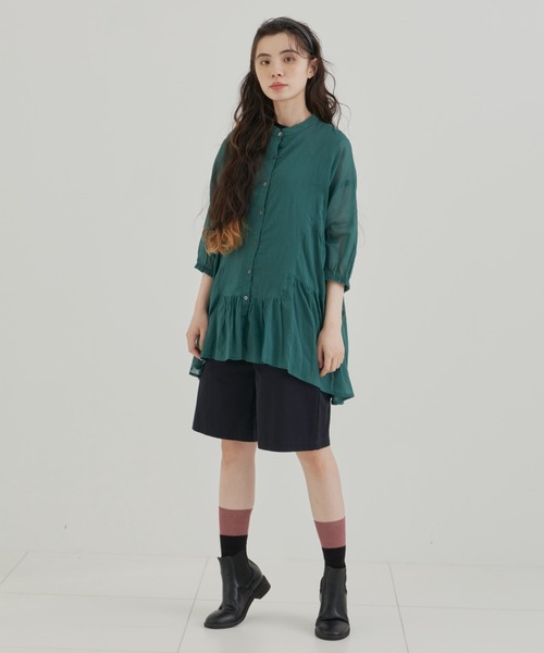 Libra Cue（リブラ キュー）の「パターン編みバイカラーソックス（ソックス/靴下・レディース・グリーン/ブラック/グレー/イエロー・FREE）」の16枚目の写真