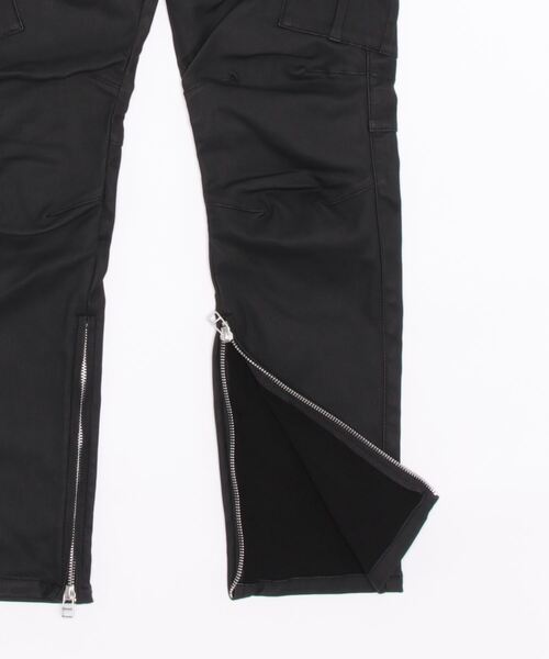 DANKE SCHON（ダンケシェーン）の「DankeSchon/ダンケシェーン/COATED ZIP CARGO PANTS（カーゴパンツ・メンズ・ブラック・M/L/XL/S）」の3枚目の写真