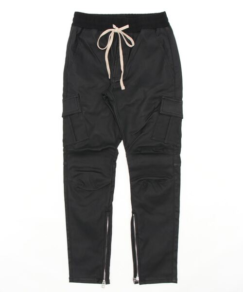 DANKE SCHON（ダンケシェーン）の「DankeSchon/ダンケシェーン/COATED ZIP CARGO PANTS（カーゴパンツ・メンズ・ブラック・M/L/XL/S）」の8枚目の写真