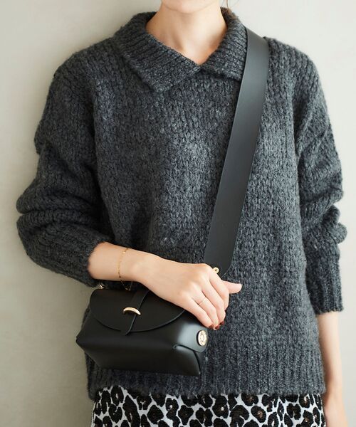 le.coeur blanc（ルクールブラン）の「VISE VERSA ショルダーバッグ（ショルダーバッグ・レディース・ブラック/グリーン・FREE）」の10枚目の写真