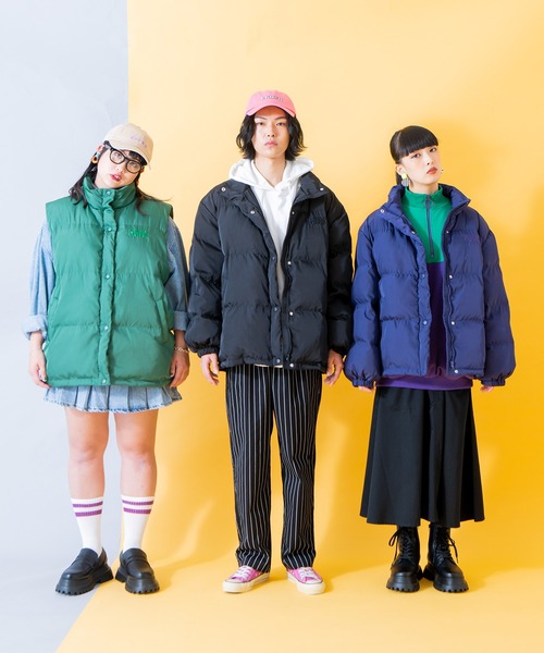 PUNYUS（プニュズ）の「エコダウンジャケット（ダウンジャケット/コート・レディース・パープル/グリーン/ブラック・1/2/3/4）」の8枚目の写真