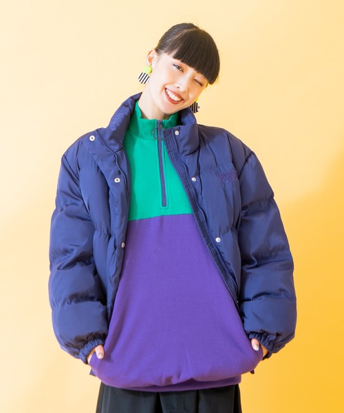 PUNYUS（プニュズ）の「エコダウンジャケット（ダウンジャケット/コート・レディース・パープル/グリーン/ブラック・1/2/3/4）」の11枚目の写真