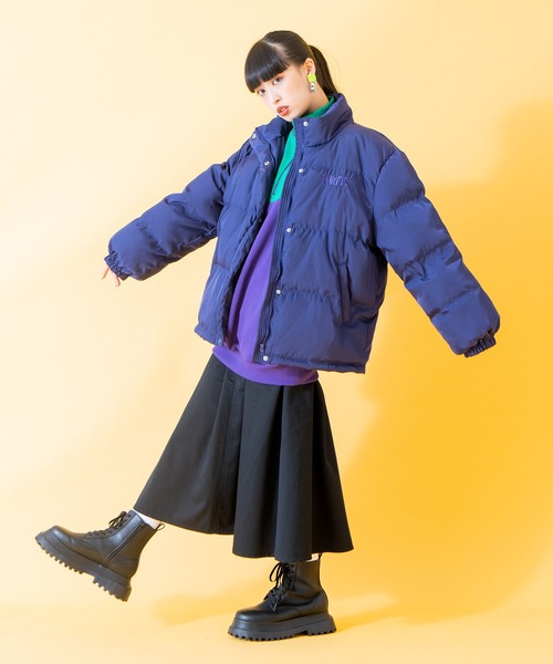 PUNYUS（プニュズ）の「エコダウンジャケット（ダウンジャケット/コート・レディース・パープル/グリーン/ブラック・1/2/3/4）」の17枚目の写真