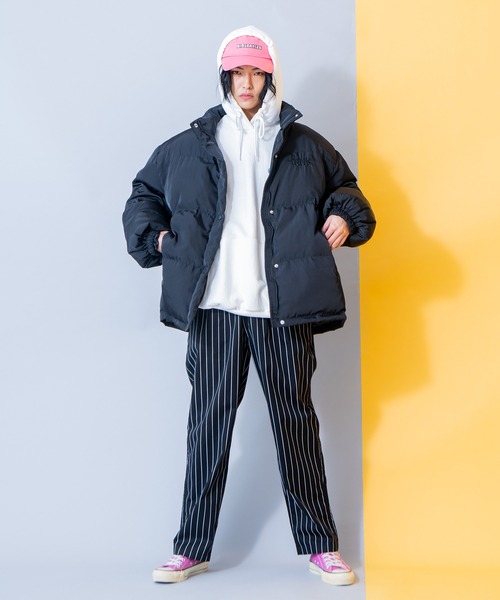 PUNYUS（プニュズ）の「エコダウンジャケット（ダウンジャケット/コート・レディース・パープル/グリーン/ブラック・1/2/3/4）」の20枚目の写真