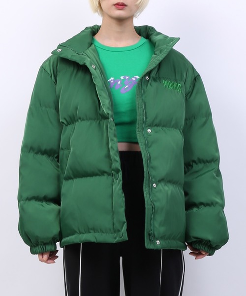 PUNYUS（プニュズ）の「エコダウンジャケット（ダウンジャケット/コート・レディース・パープル/グリーン/ブラック・1/2/3/4）」の4枚目の写真