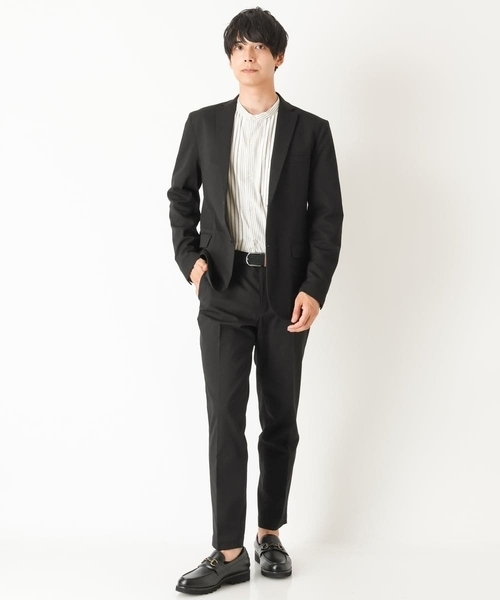 a.v.v(アーヴェヴェ)の「ビエラストライプワイドシルエットバンドカラーシャツ(シャツ/ブラウス・メンズ・チャコールグレー/アイボリー・48/46/50)」の20枚目の写真