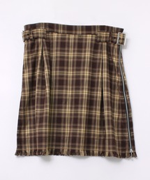 G1045 チェックサイドＺＩＰスカート