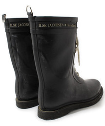 ILSE JACOBSEN レインブーツ レースアップ ブラック 37 ILSE JACOBSEN】RUBBER BOOTS LONG / ONWARD CROSSET SELECT
