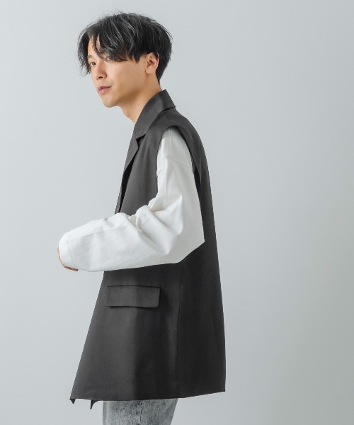 improves（インプローブス）の「【improves】ノッチドラペル ジレベスト（ベスト・メンズ・ブラック/チャコール・MEDIUM/LARGE）」の12枚目の写真