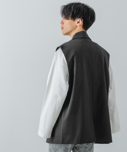 improves（インプローブス）の「【improves】ノッチドラペル ジレベスト（ベスト・メンズ・ブラック/チャコール・MEDIUM/LARGE）」の13枚目の写真