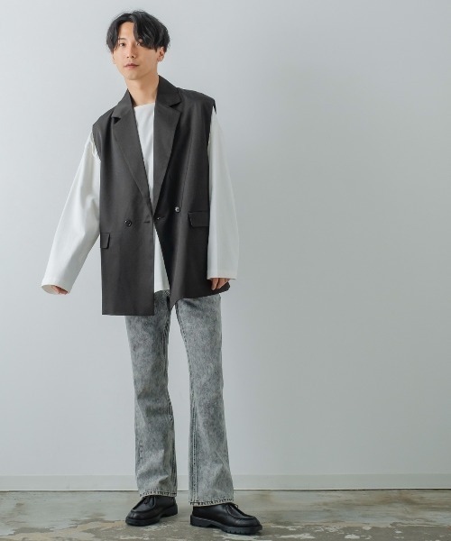 improves（インプローブス）の「【improves】ノッチドラペル ジレベスト（ベスト・メンズ・ブラック/チャコール・MEDIUM/LARGE）」の15枚目の写真