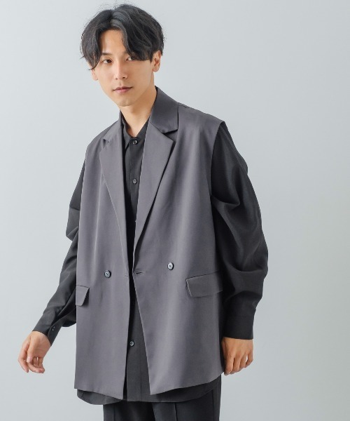 improves（インプローブス）の「【improves】ノッチドラペル ジレベスト（ベスト・メンズ・ブラック/チャコール・MEDIUM/LARGE）」の17枚目の写真