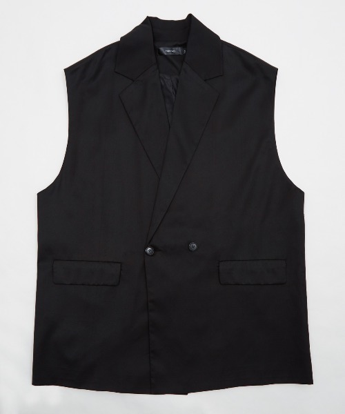 improves（インプローブス）の「【improves】ノッチドラペル ジレベスト（ベスト・メンズ・ブラック/チャコール・MEDIUM/LARGE）」の6枚目の写真