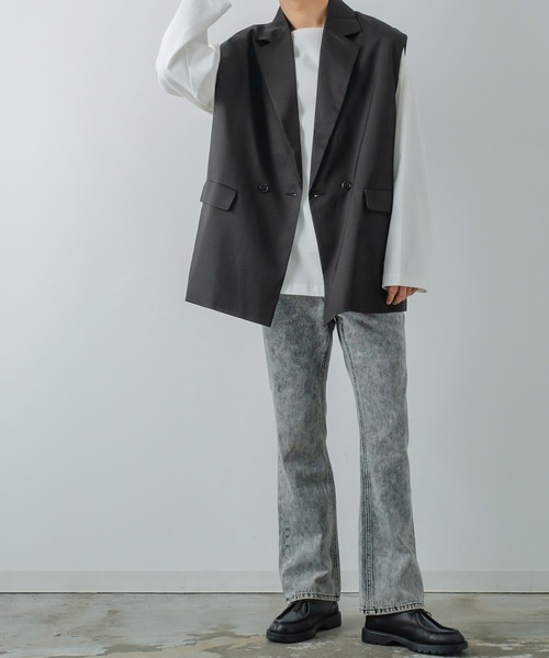 improves（インプローブス）の「【improves】ノッチドラペル ジレベスト（ベスト・メンズ・ブラック/チャコール・MEDIUM/LARGE）」の22枚目の写真