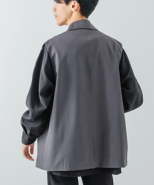 improves（インプローブス）の「【improves】ノッチドラペル ジレベスト（ベスト・メンズ・ブラック/チャコール・MEDIUM/LARGE）」の10枚目の写真