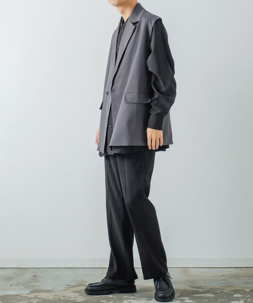 improves（インプローブス）の「【improves】ノッチドラペル ジレベスト（ベスト・メンズ・ブラック/チャコール・MEDIUM/LARGE）」の12枚目の写真
