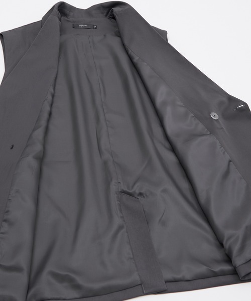 improves（インプローブス）の「【improves】ノッチドラペル ジレベスト（ベスト・メンズ・ブラック/チャコール・MEDIUM/LARGE）」の21枚目の写真