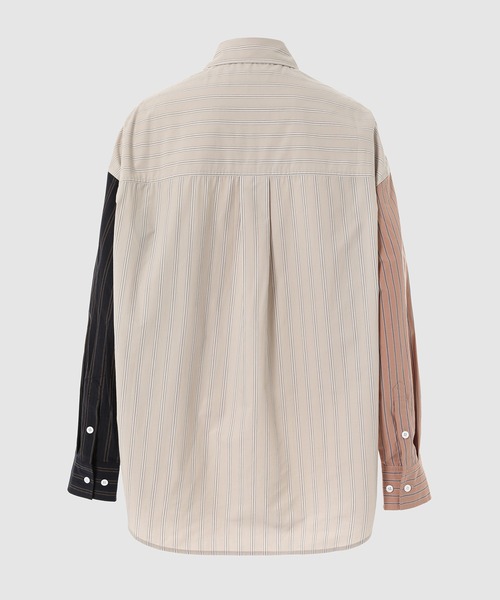 Feng Chen Wang（フェン・チェン・ワン）の「COTTON POPLIN LAYERED SHIRT（シャツ/ブラウス・メンズ・グレー/イエロー・M/L/S）」の7枚目の写真