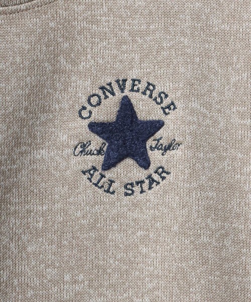 CONVERSE（コンバース）の「CONVERSE/コンバース オーバーサイズ ニットフリース スウェット レディース メンズ トレーナー/ワンポイント刺繍/オールスター/ロゴ/リブライン/裏起毛/裏ボア（スウェット・メンズ・グリーン/ブルー/ホワイト/ベージュ・M/L/LL）」の10枚目の写真