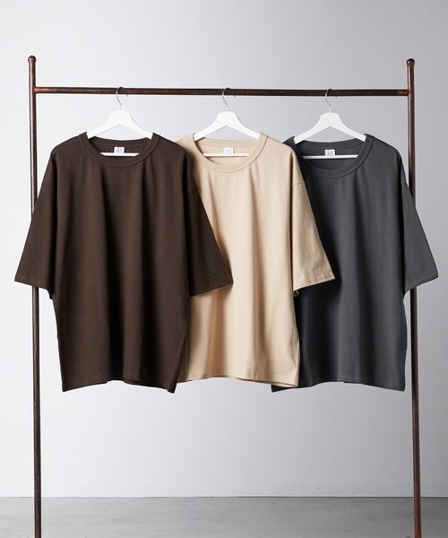 ヘビーオンスBIG5分袖Tシャツ / 半袖 / シンプル / カジュアル / 無地