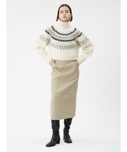 Whim Gazette - 美品★ミースロエ　　クロップドノルディックニット MIESROHE（ミースロエ）の「sustainable クロップドノルディック