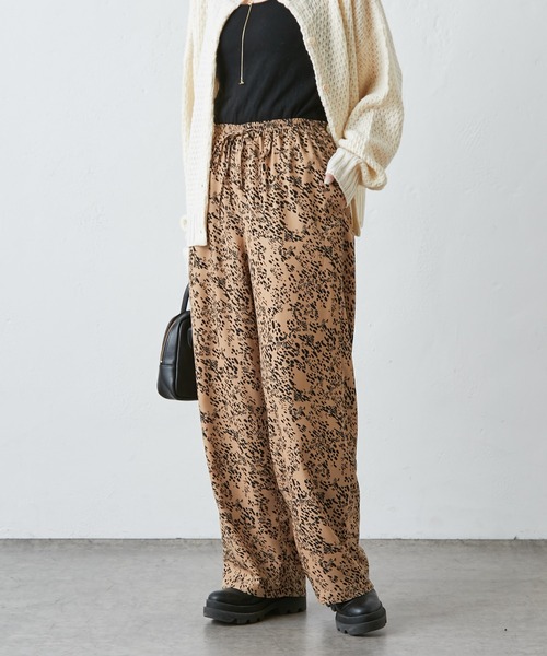 PUAL CE CIN（ピュアルセシン）の「アソートストレート柄パンツ（その他パンツ・レディース・ベージュ/ネイビー/ブラック・FREE）」の9枚目の写真