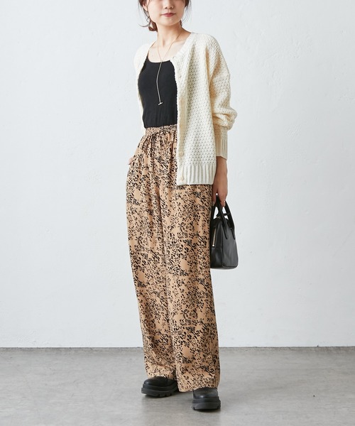 PUAL CE CIN（ピュアルセシン）の「アソートストレート柄パンツ（その他パンツ・レディース・ベージュ/ネイビー/ブラック・FREE）」の16枚目の写真